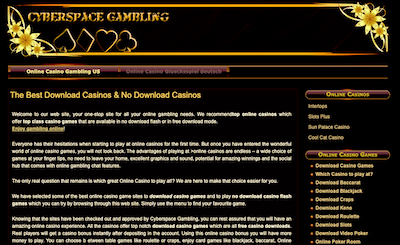 Cyberspace Gambling